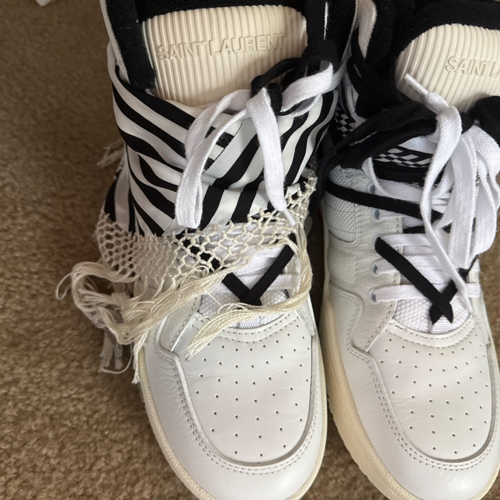 Saint Laurent cure Fringe sneakers men’s 38 - Picture 2 of 11